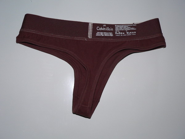 Calvin Klein Mujer Tanga Blateado Marron